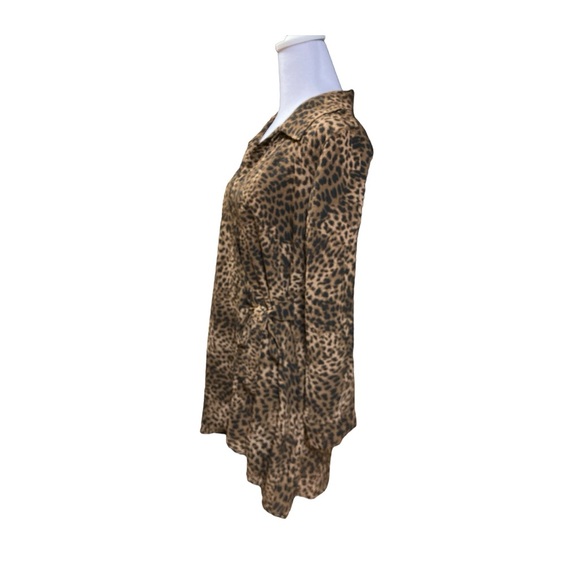 Cheetah Animal Print Cover Up Jacket - Picture 7 of 13